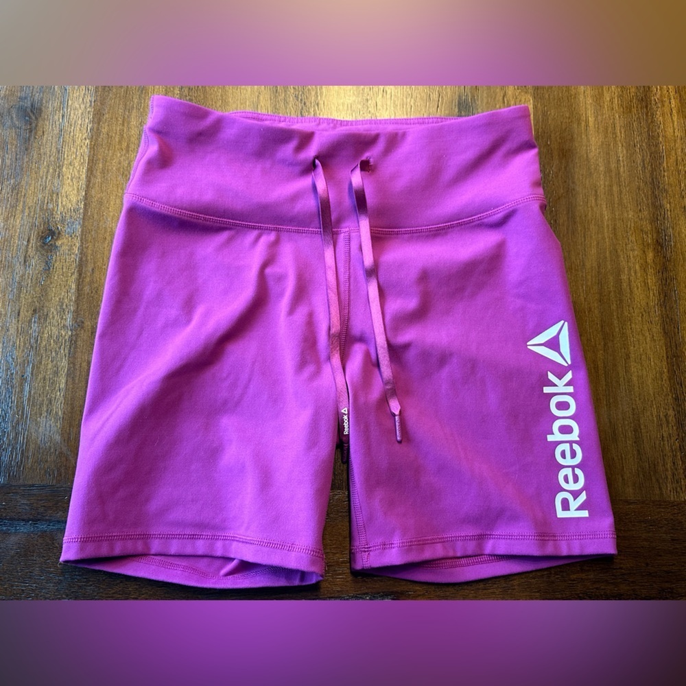 Reebok Women's Purple Bike Shorts- Large